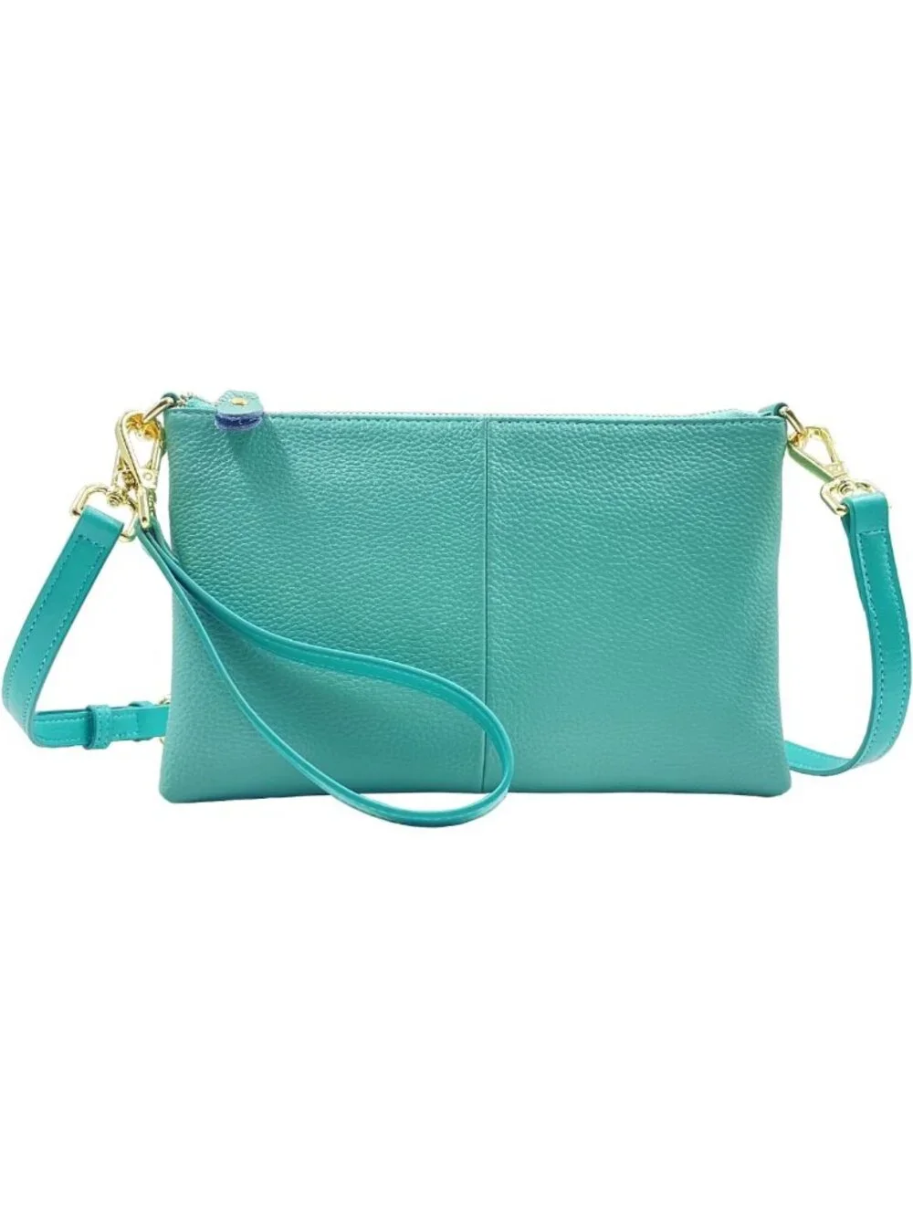 Stylish Leather Wristlet Wallet Clutch for Women | Small Crossbody Phone Bag